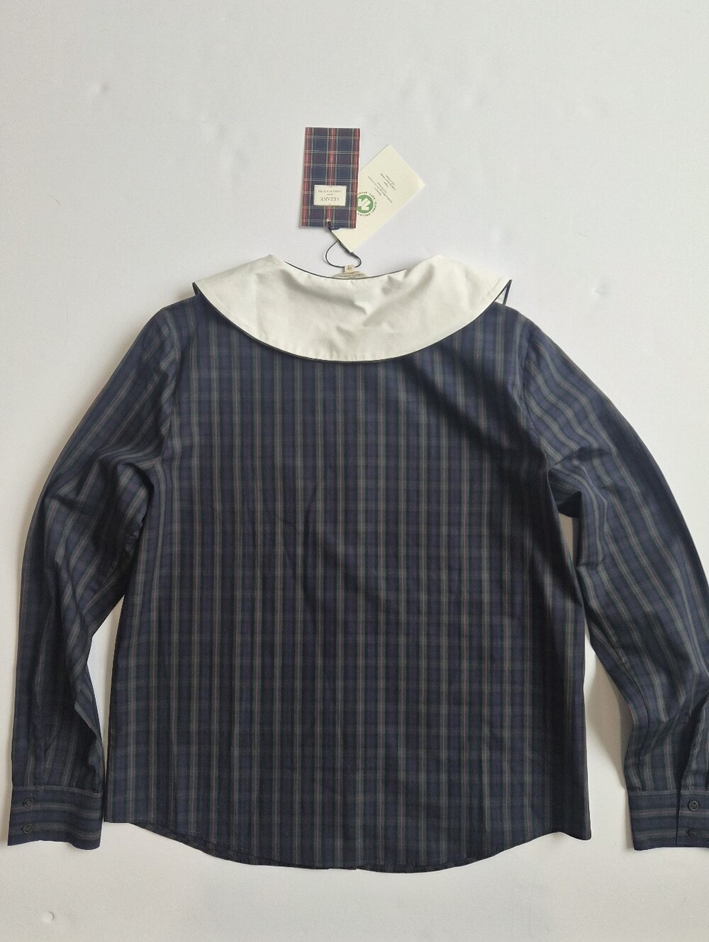 *NWT* [Sezane X MDLO] Gema Shirt in Morley Checks, Size 38/6, Maria De La Orden - Picture 10 of 16
